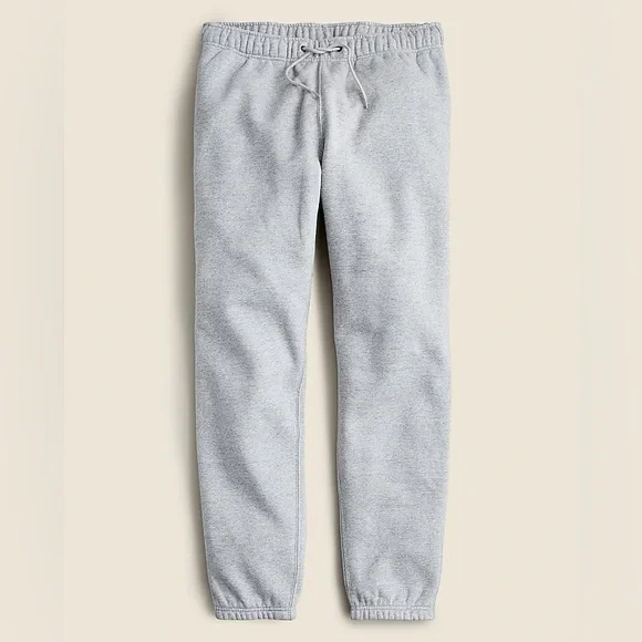 NWT J CREW Heritage 14 oz. fleece sweatpant in Hthr Athletic Grey